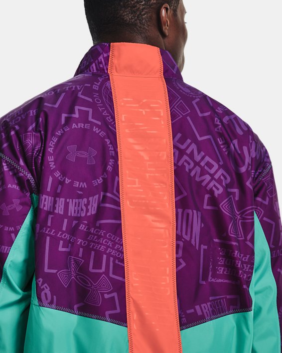 Men's UA Black History Month Be Seen Track Jacket, Purple, pdpMainDesktop image number 4